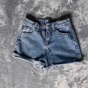 denim shorts